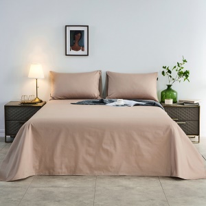 Draps et taie d'oreiller en coton multicolore disponible