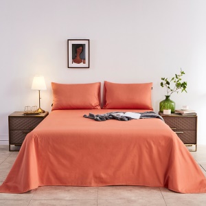 Draps et taie d'oreiller en coton multicolore disponible