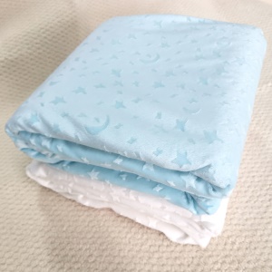 Couverture de lit super souple double couche 110 * 80cm