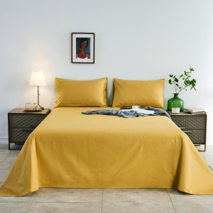 Draps et taie d'oreiller en coton multicolore disponible