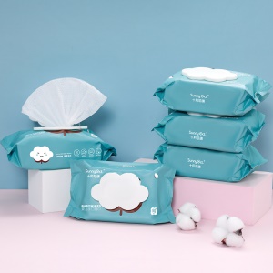 Lingettes humides jetables pour bébé 80 paquets avec couvercle