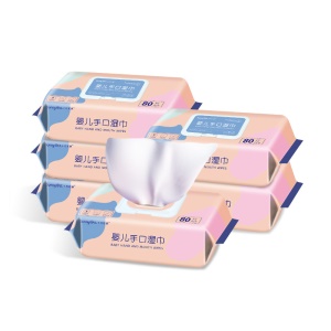 Lingettes humides jetables pour bébé 80 paquets avec couvercle