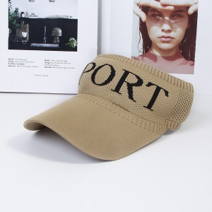 Casquette de protection solaire pour femme style de sport en plein air casquette tricot