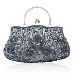 Sac de soirée avec Broderie de perles artisanale rare et vintage