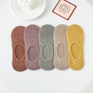 Chaussettes courtes pour femmes respirant et antidérapant