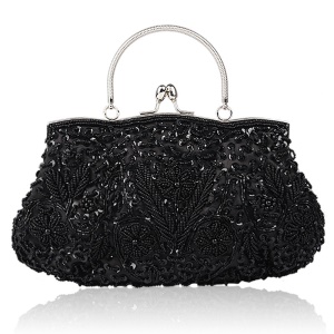 Sac de soirée avec Broderie de perles artisanale rare et vintage