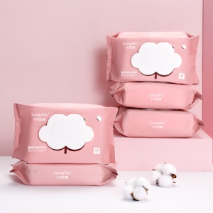 Lingettes humides jetables pour bébé 80 paquets avec couvercle