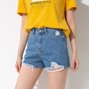 Mini short en denim pour femme