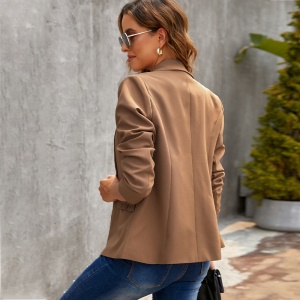 Manteau décontracté pour femme avec poches