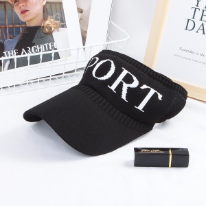 Casquette de protection solaire pour femme style de sport en plein air casquette tricot