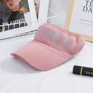 Casquette de protection solaire pour femme style de sport en plein air casquette tricot