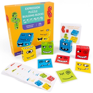Jouets en bois pour enfants Rubik's Cube Building