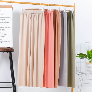 Pantalon casual pour femmes avec élastique et ample