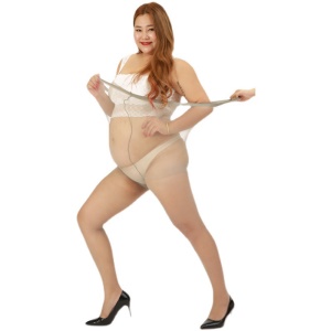 Collant taille extra large anti-crochet ultra mince