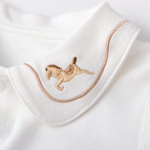 Blouse brodée manches longues pour fille (0-1 ans)