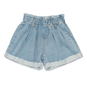 Ensemble pour fille de deux pièces (T-shirt + short en jean)