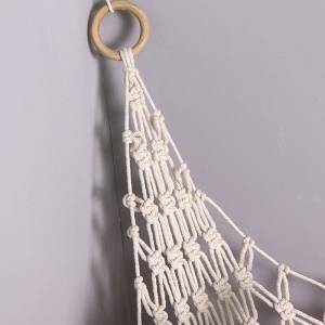 Décoration murale triangle tressé rangement de jouets pour chambre d'enfants