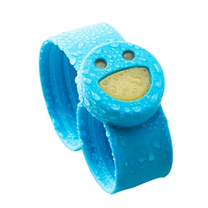 Bracelet anti-moustique pour enfants en silicone avec Smiley