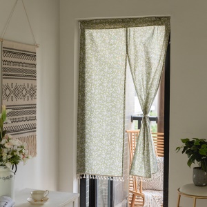 Rideau de porte en coton  pour la chambre cuisine salle à manger