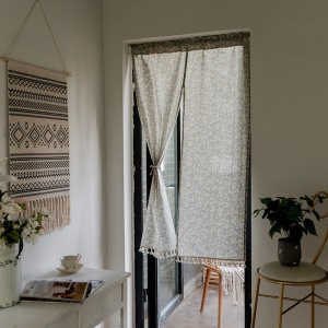 Rideau de porte en coton  pour la chambre cuisine salle à manger
