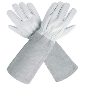 Gants longs en peau de mouton 43cm
