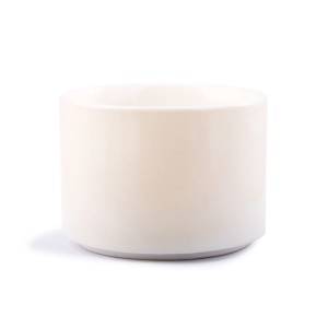 Pot de fleurs  blanc en céramique