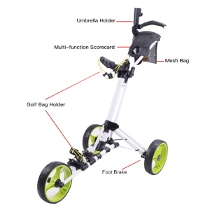 Chariot de Golf à trois roues pliable
