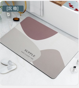 Tapis de sol à séchage rapide absorbant l'eau antidérapant 600 * 400mm