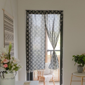 Rideau de porte en coton  pour la chambre cuisine salle à manger