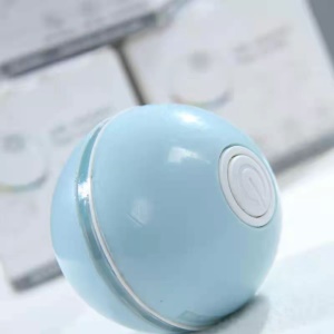 Jouet électrique à balle pour chat avec lumière LED rechargeable par USB