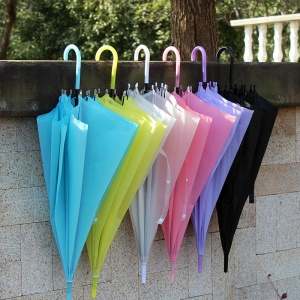 Parapluie long manche transparent