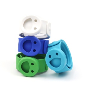 Bracelet anti-moustique pour enfants en silicone avec Smiley