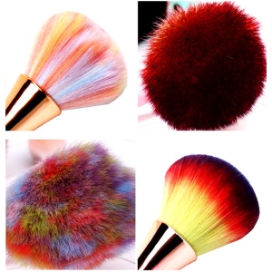 Brosse de maquillage acrylique avec manche long