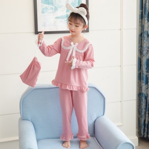 Vêtements  de maison manches longues en coton pour filles