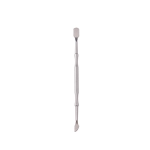 Pousse-cuticule professionnel en acier inoxydable à double tête antidérapant