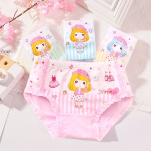 Slip pour petite fille  en tissu de coton