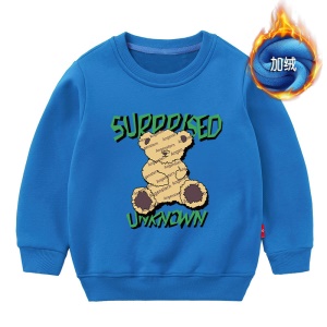 Sweatshirt Imprimé pour enfant en laine polaire composite épaissi et rembourré