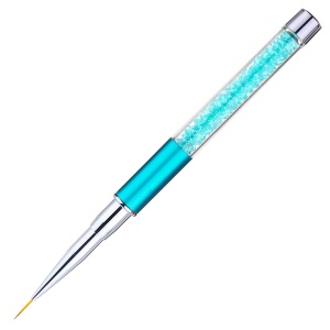 Pinceaux à ongles avec corps du stylo de diamant à cinq couleurs