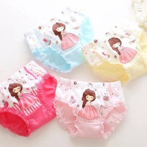 Slip pour petite fille  en tissu de coton