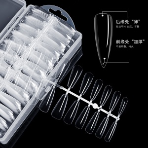 Patch d'ongles transparent, amovible et fini ultra-fin et non marquant.