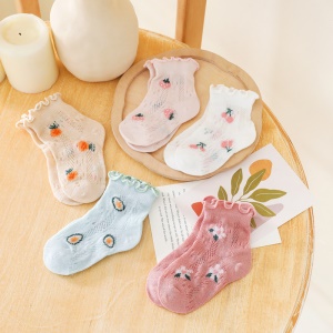 Chaussettes en coton maille pour bébé