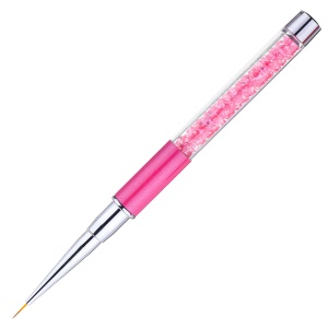 Pinceaux à ongles avec corps du stylo de diamant à cinq couleurs