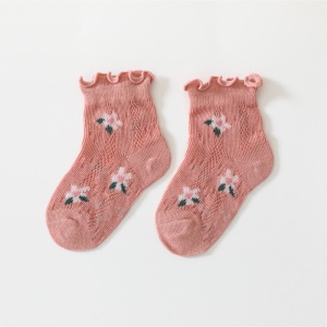 Chaussettes en coton maille pour bébé