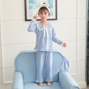 Vêtements  de maison manches longues en coton pour filles