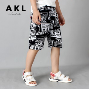 Pantalon court décontracté pour enfants en coton