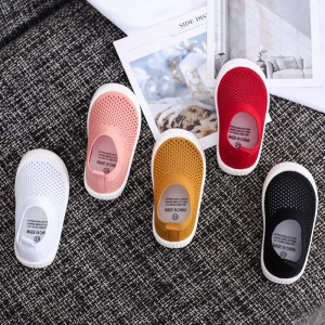 Chaussures pour bébé garçon et fille respirant semelle en caoutchouc souple