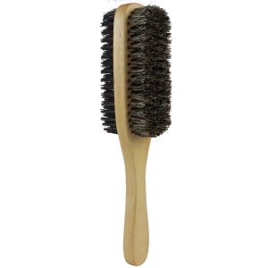 Brosse à barbe double face Soies de porc Manche en bois de hêtre