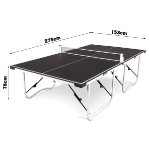 Table de tennis de table d'intérieur standard, portable, domestique, pliable et mobile avec poulie