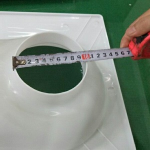 Toilette accroupie avec marche  en plastique antidérapant