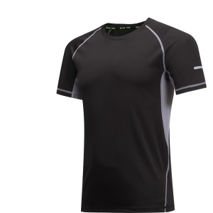 T-shirt sport à séchage rapide col rond